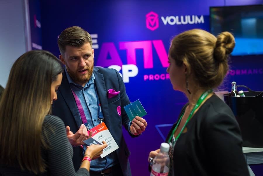 the Voluum stand at PI live