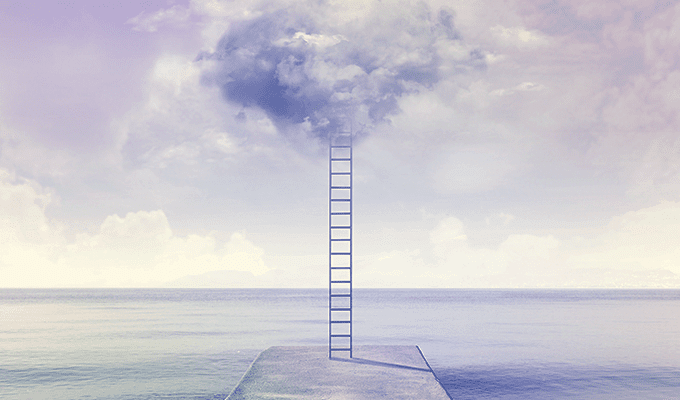 a ladder to clouds