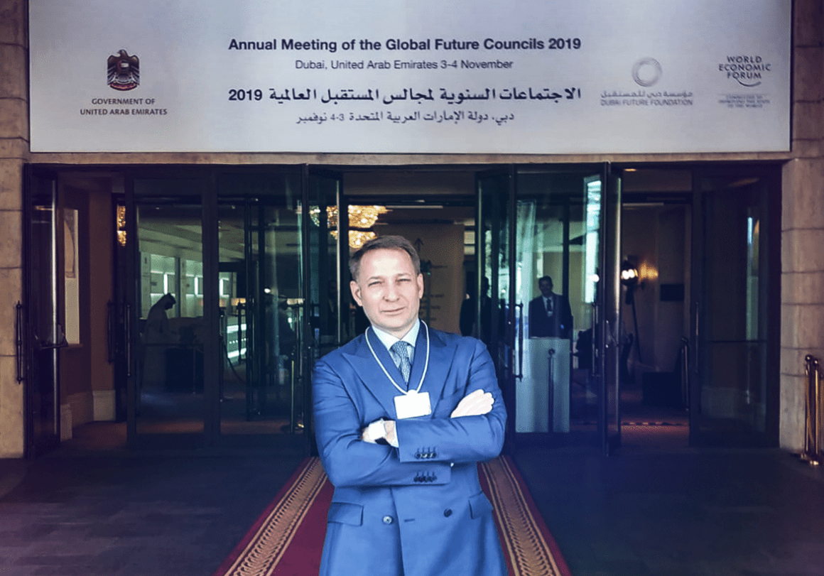Codewise’s Executive Chairman and CEO Dr. John Malatesta at the WEF Annual Meeting of the Global Future Councils in Dubai.