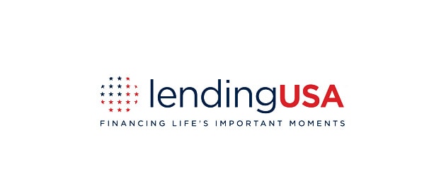 A screenshot of the Lending USA financial service main page