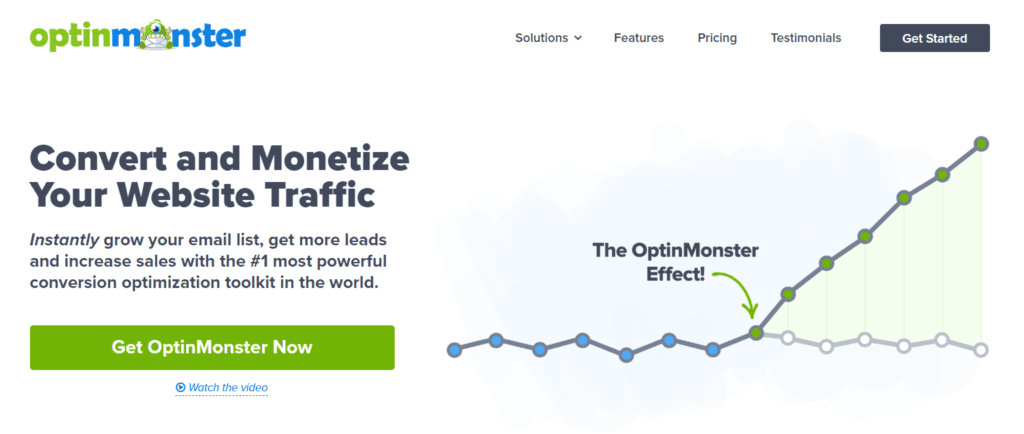 OptinMonster main page