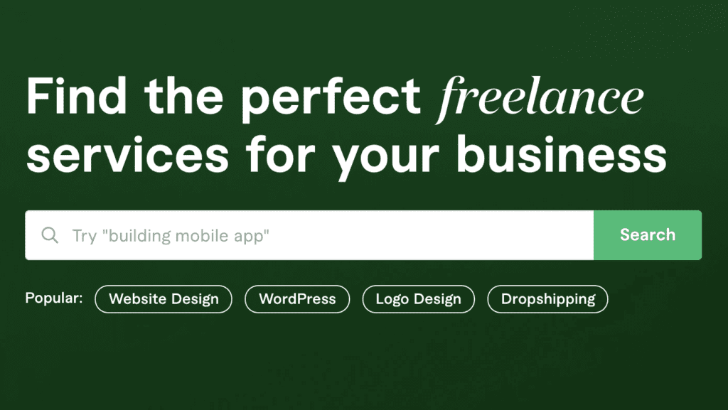 Fiverr a freelance marketplace
