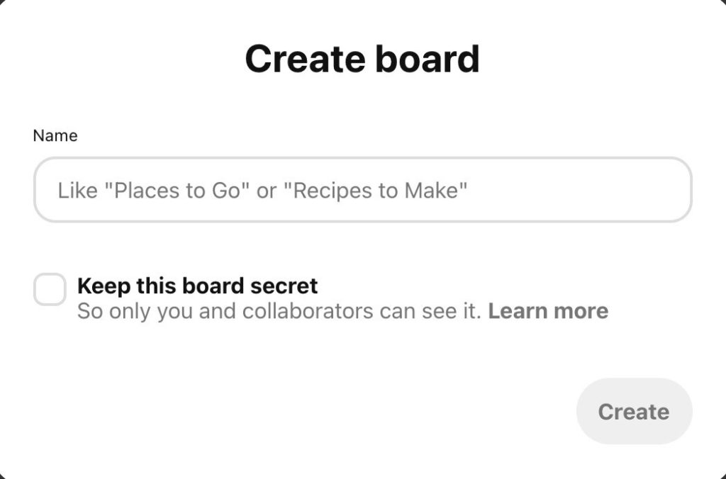 create a board